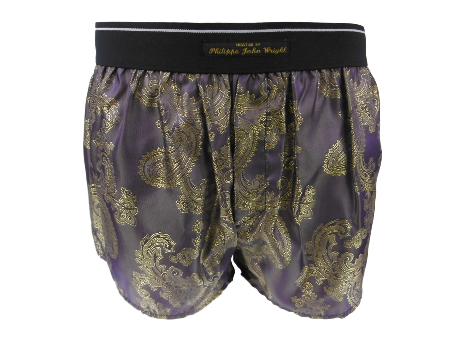 Handmade cashmere silk boxer shorts made in France