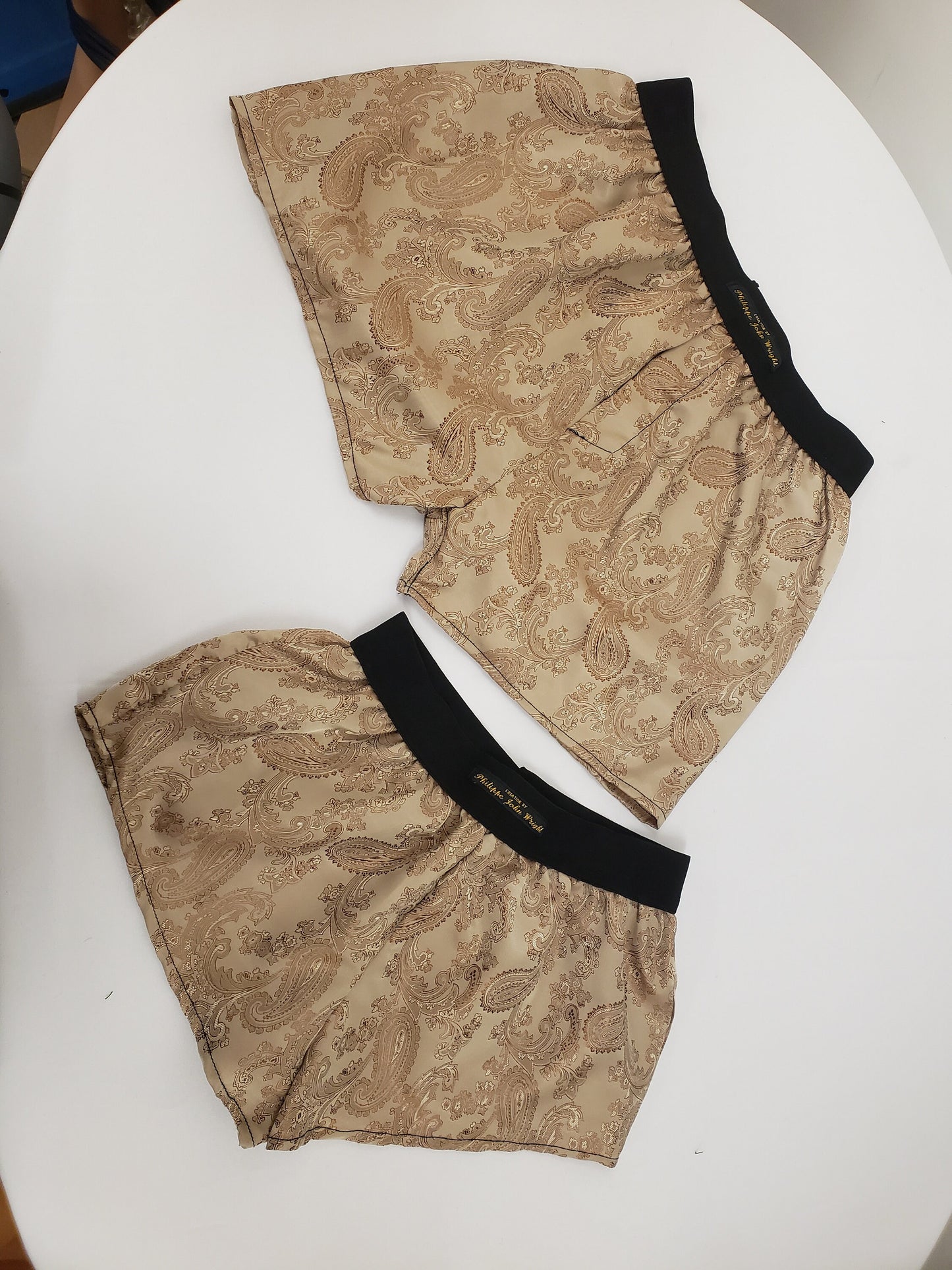 His and her Silk boxer short and boy shorts bundle hand made in France perfect for gifts