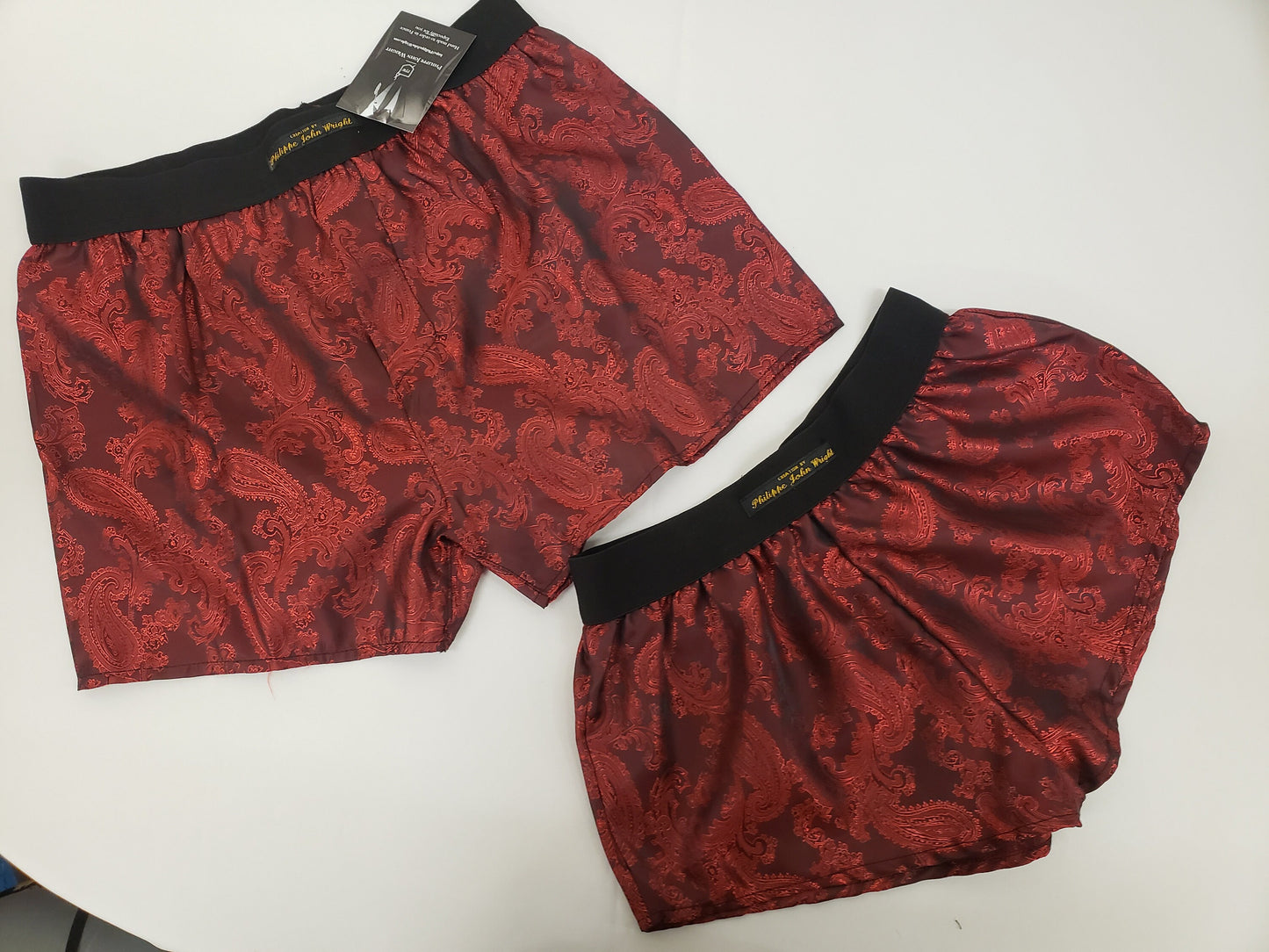 His and her Silk boxer short and boy shorts bundle hand made in France perfect for gifts