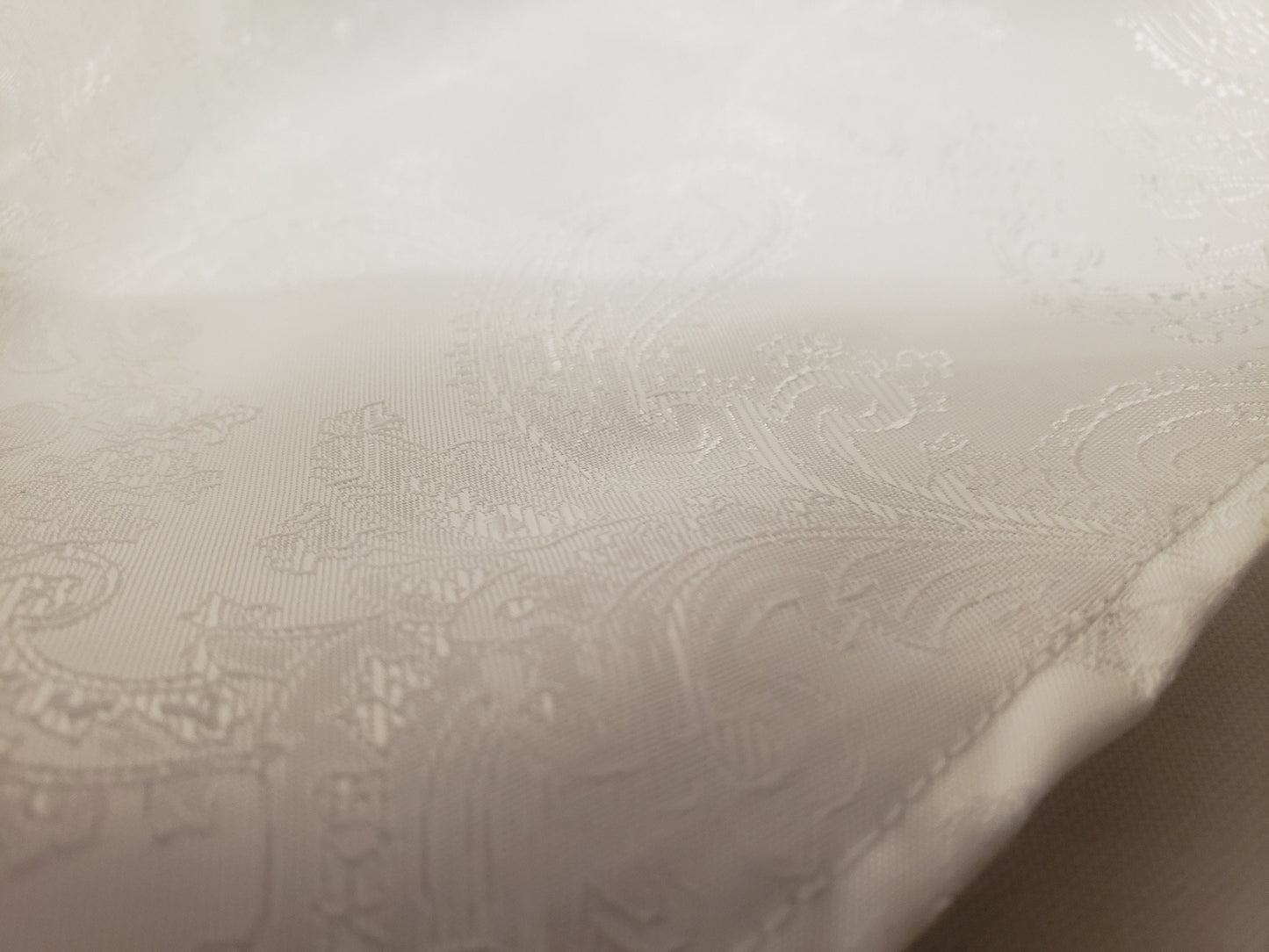 White Silk boxer shorts paisley pattern made in France