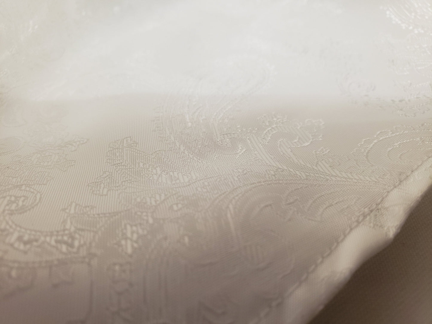 White Silk boxer shorts paisley motif made in France