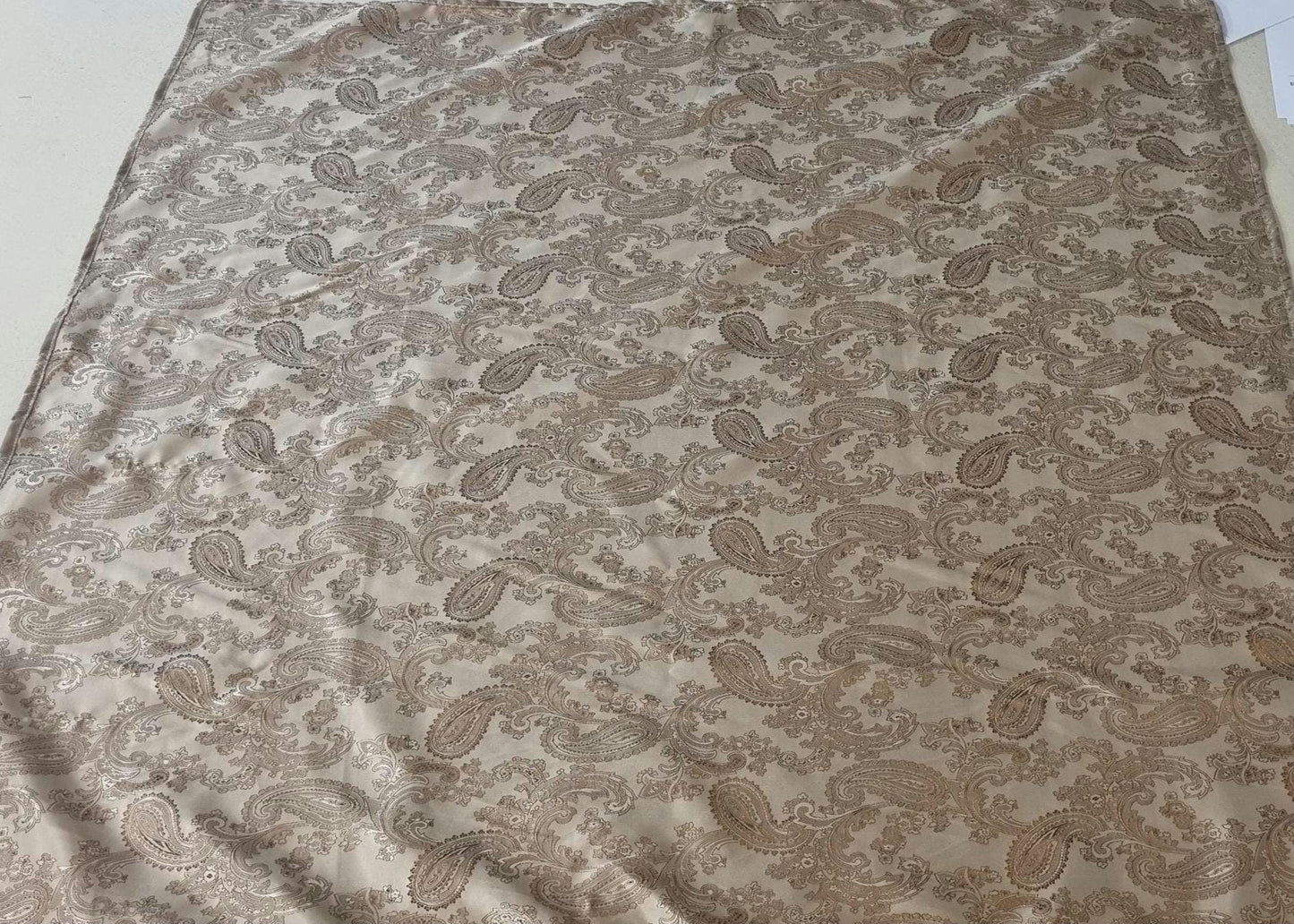 Double-sided pure Silk scarf with a paisley motif "29-29 inch" "75-75 cm",Hand made in France