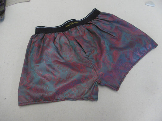 Cherry silk underpants cashmere pattern handmade and made in France
