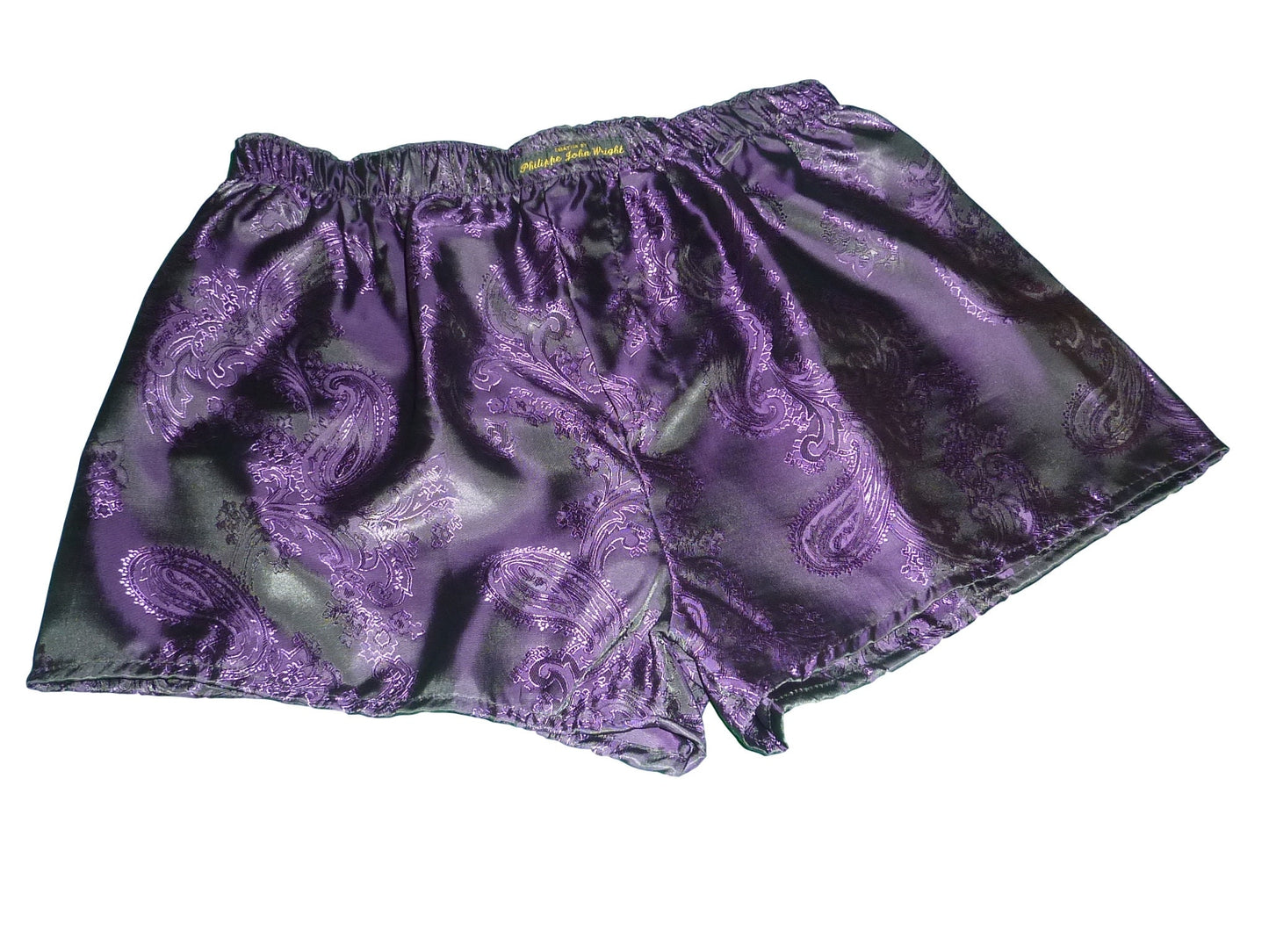 Mens SILK paisley boxer shorts.