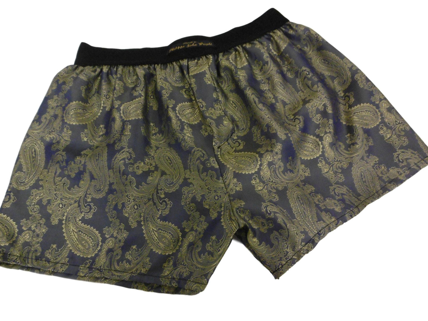 Mens SILK paisley boxer shorts.