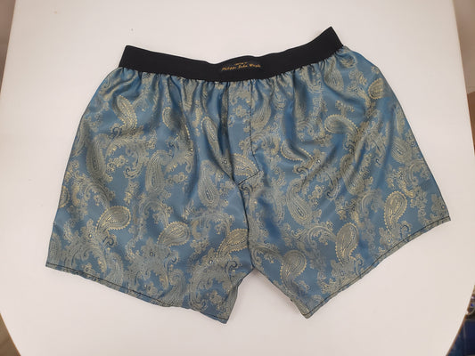 Handmade cashmere silk boxer shorts made in France