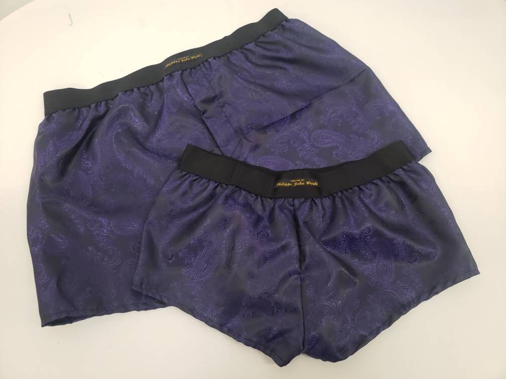 His and her Silk boxer short and boy shorts bundle hand made in France perfect for gifts