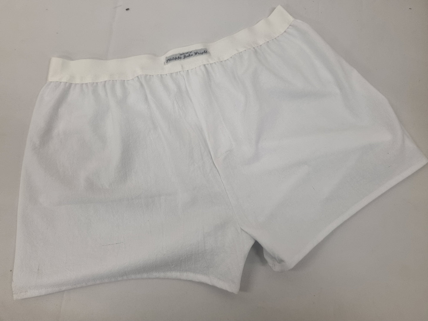 His and her organic washed cotton WHITE boxer short and boy shorts bundle hand made in France.