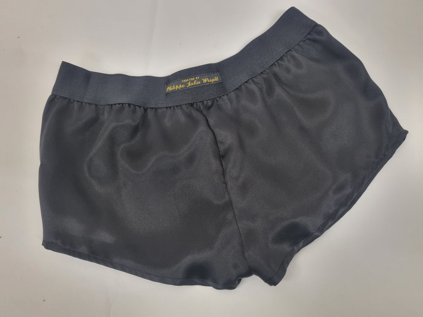 Womans BLACK hight quality silk boy shorts, pajamas, french knickers made in france
