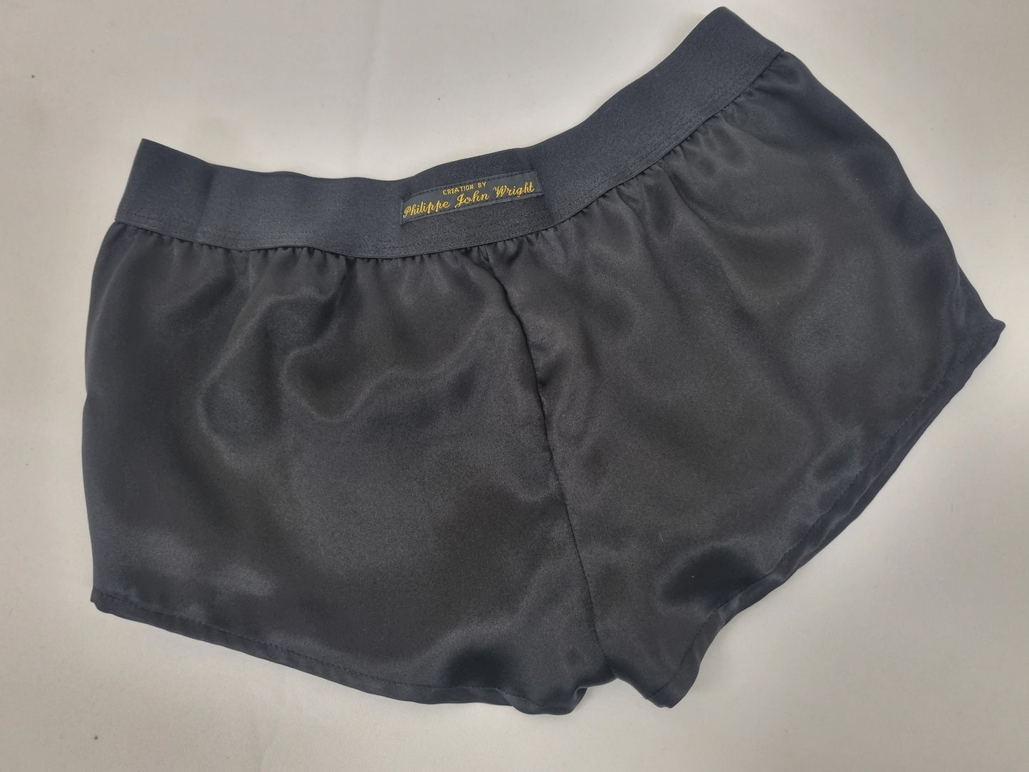 Womans double bundle BLACK and WHITE hight quality silk boy shorts, pajamas, french knickers made in france