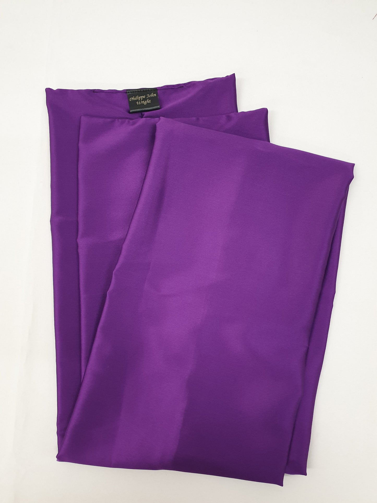 PURPLE hight quality silk scarf, hand made in France.