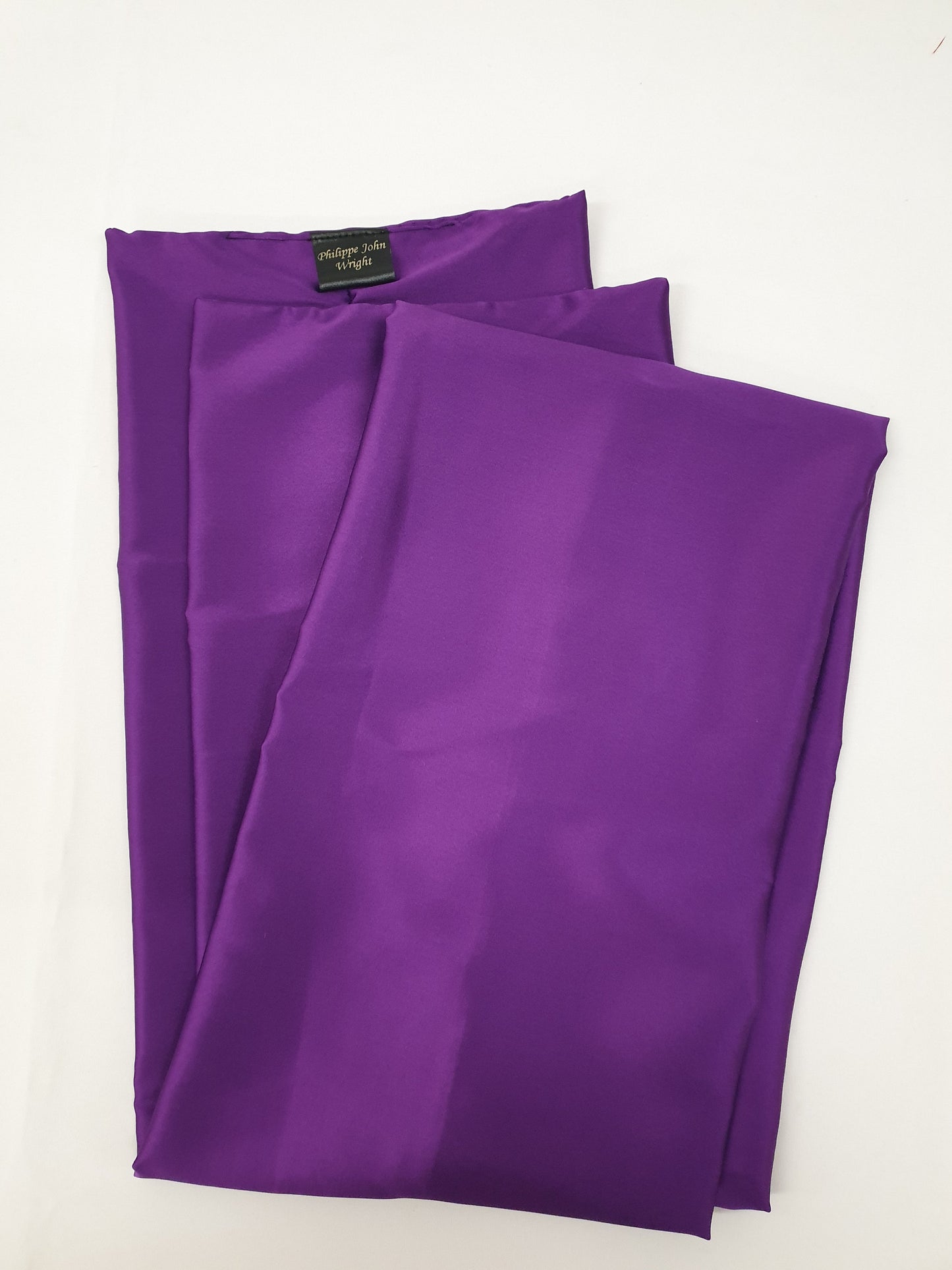 PURPLE hight quality silk scarf, hand made in France.