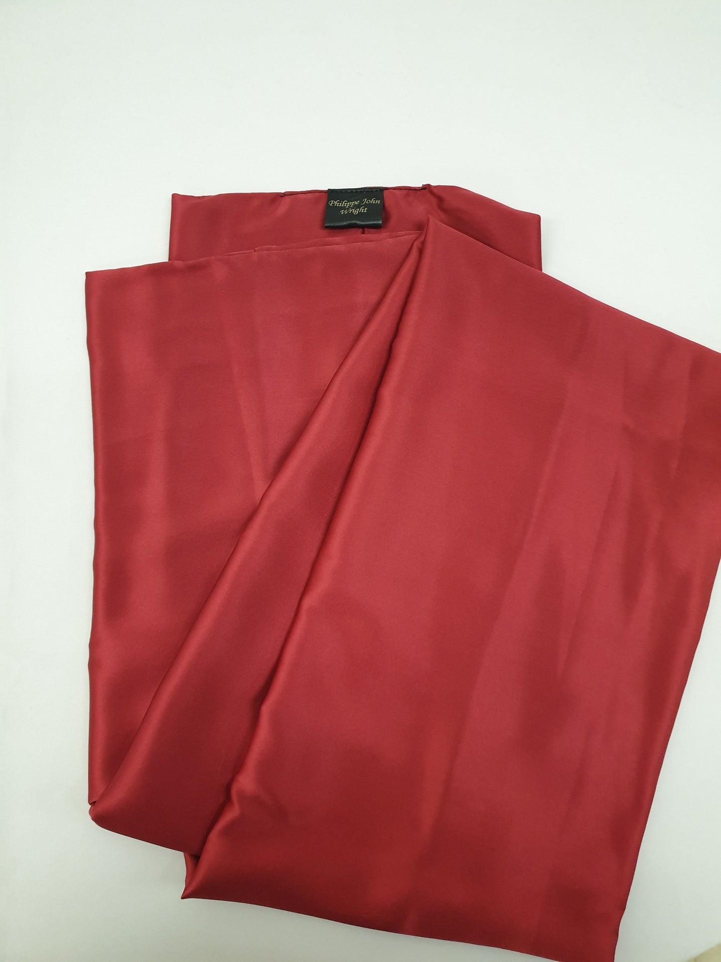 RED hight quality silk scarf, hand made in France.