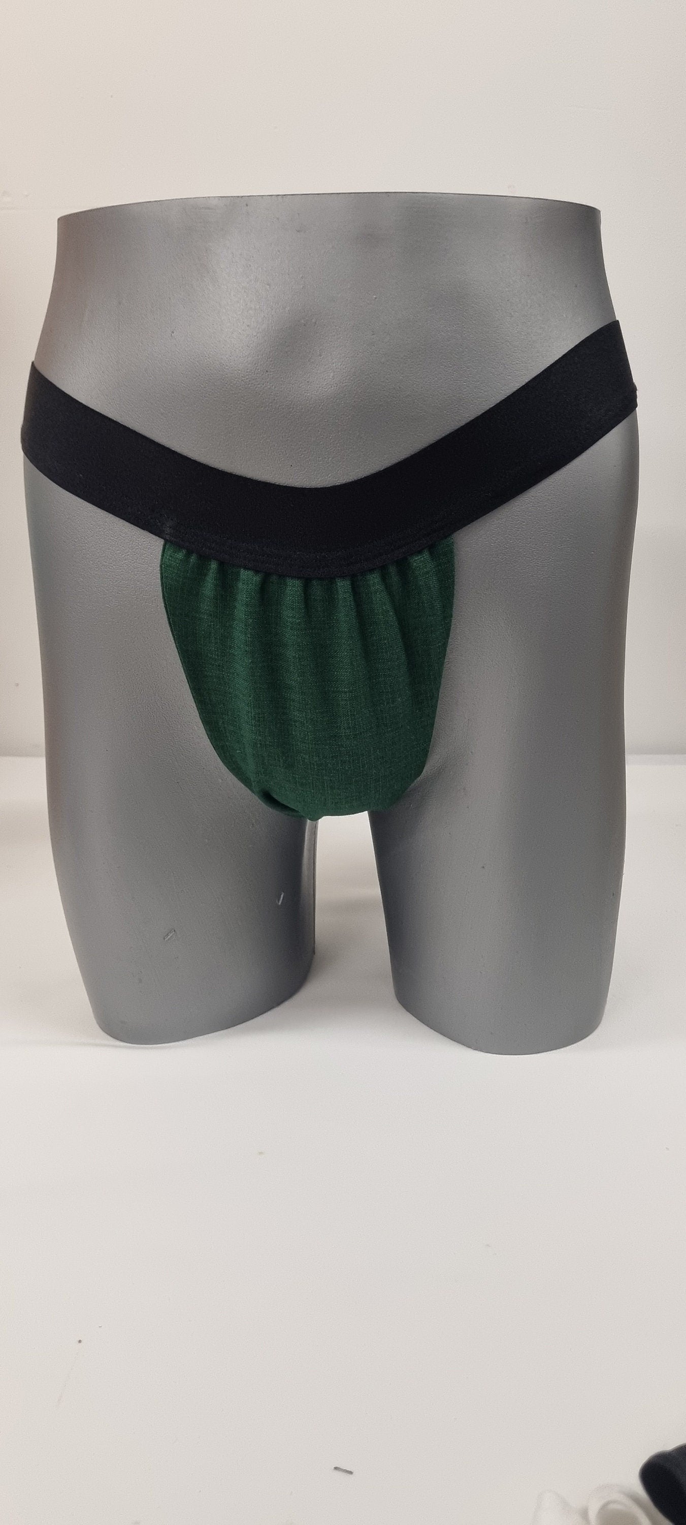 Men organic linen briefs tanga like man thong underwear fully lined with luxury finish soft elastic