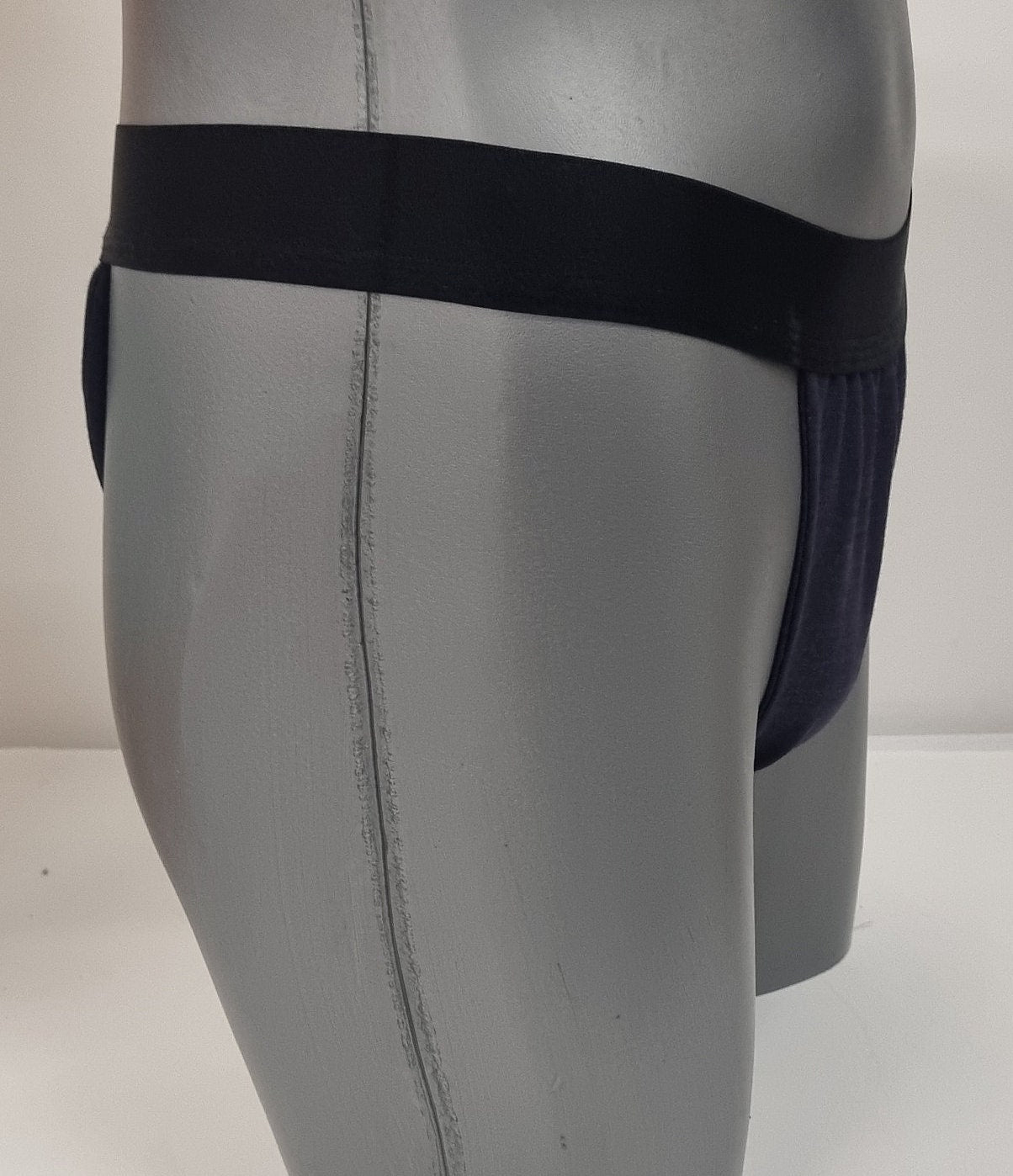 Men thong DARK NAVY BLUE organic linen briefs tanga like underwear fully lined soft elastic