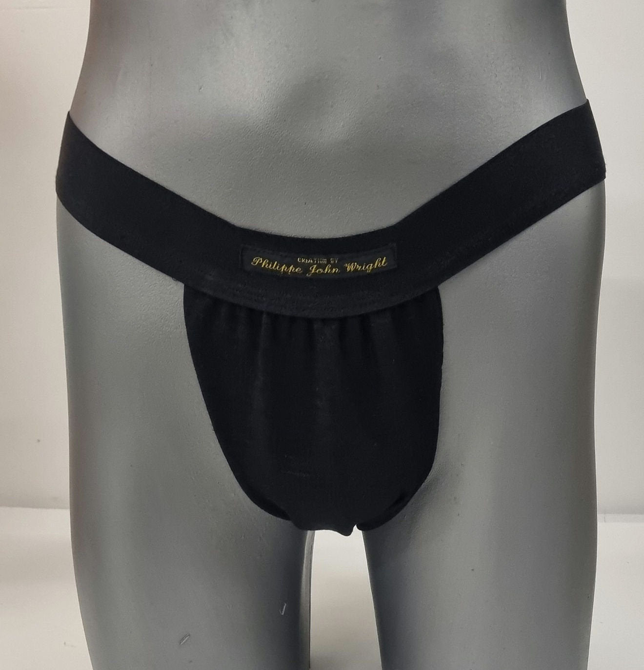 Men thong BLACK and WHITE organic linen briefs tanga like underwear fully lined soft elastic bundle