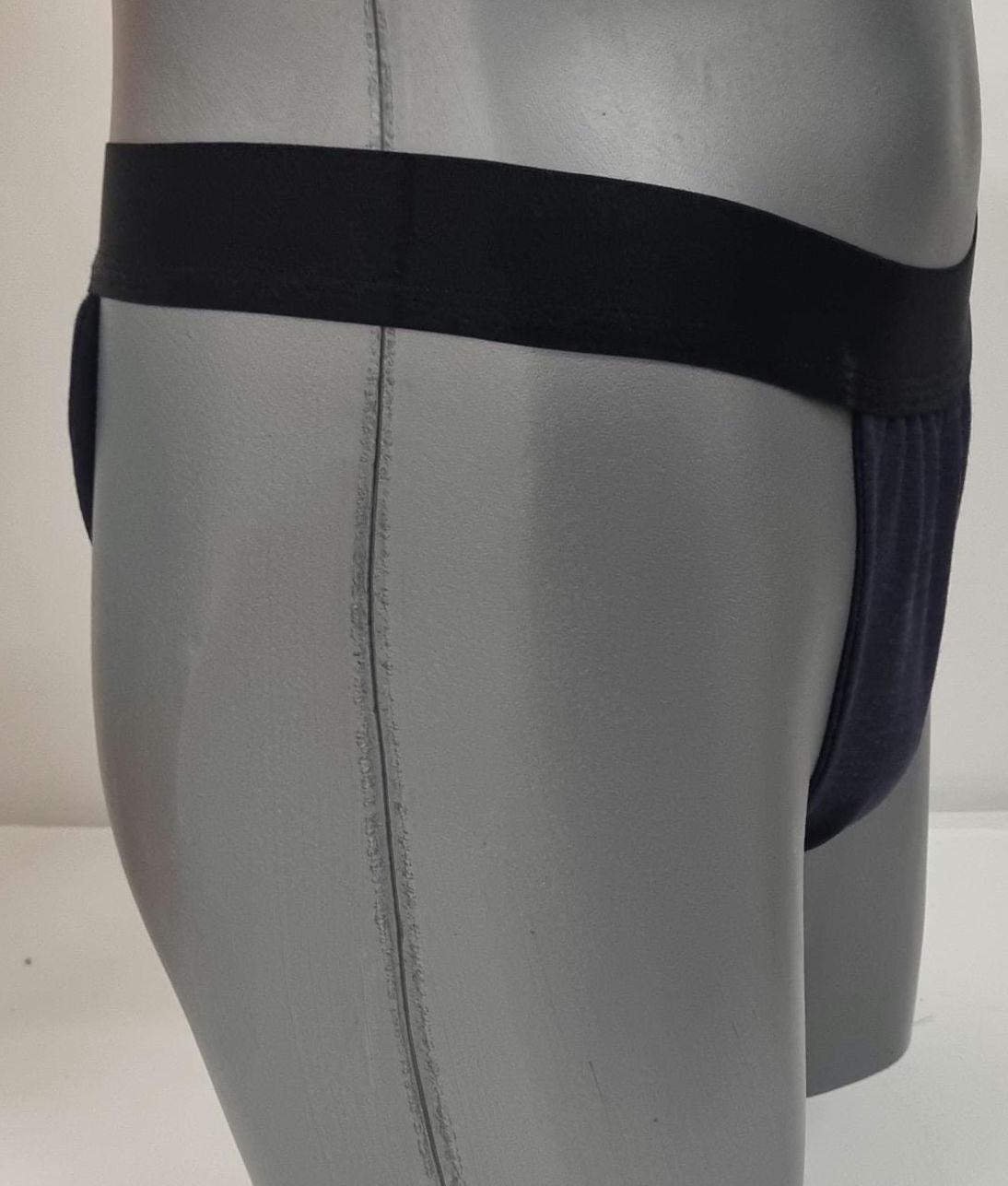 Men thong BLUE and NAVY organic linen briefs tanga like underwear fully lined soft elastic bundle