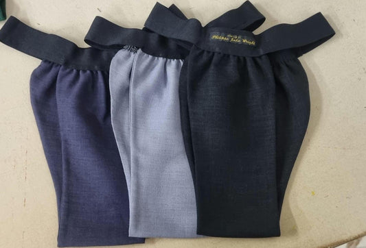 Men thong GREY, BLACK and NAVY organic linen briefs tanga like underwear fully lined soft elastic bundle