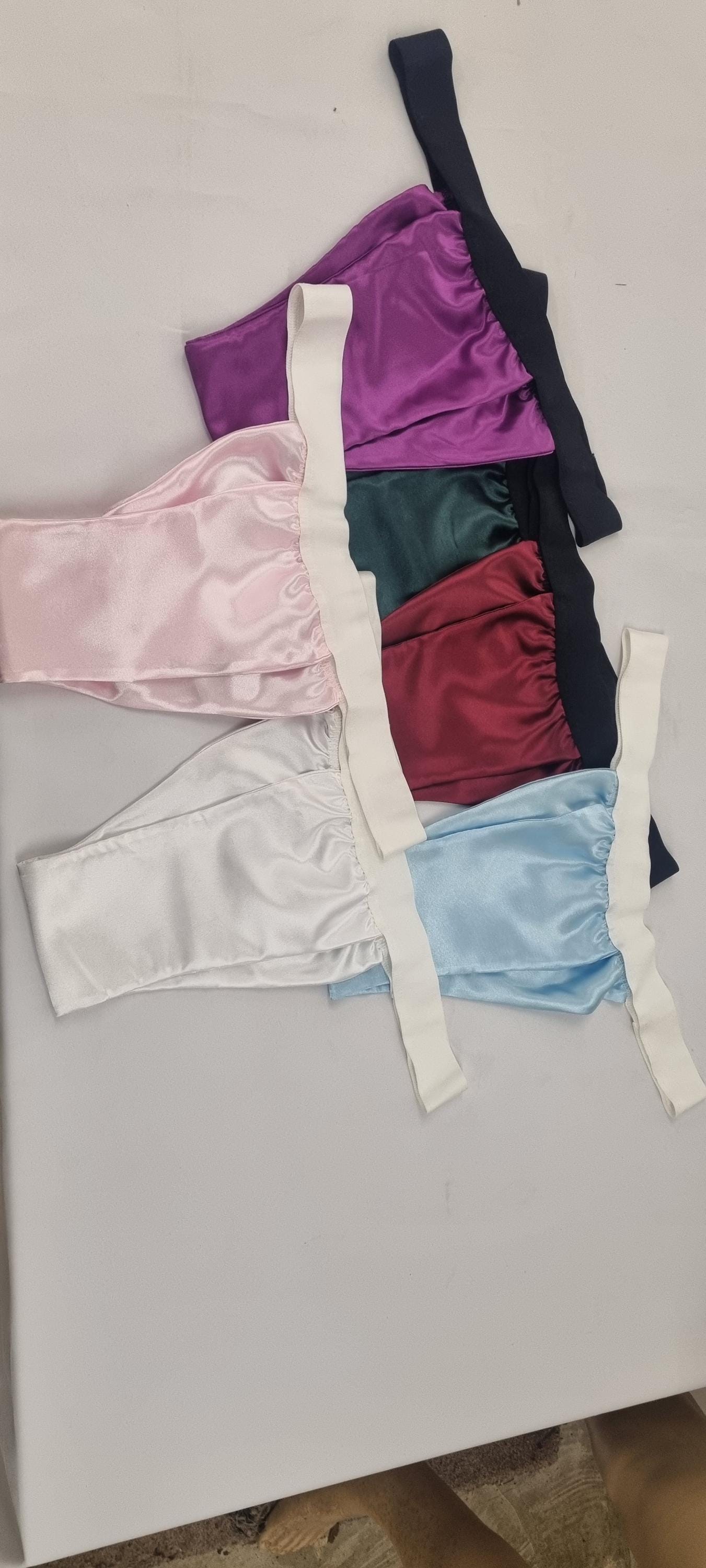 Men PURPLE shiny satin briefs tanga like underwear fully lined with silky finish.
