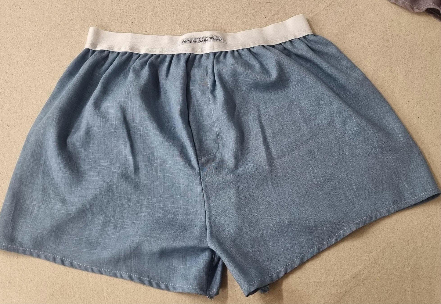 MEN organic linen boxer shorts  bundle paisley handmade in france; beige, blue, grey, white and pink perfect husband gift boyfriend present