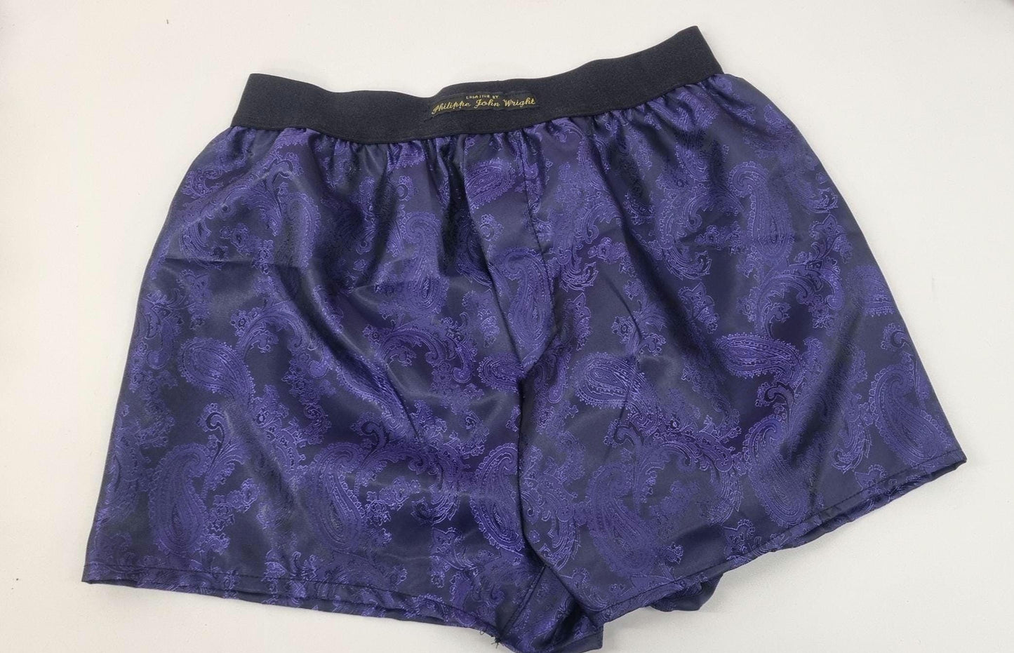 Mens SILK paisley boxer shorts.